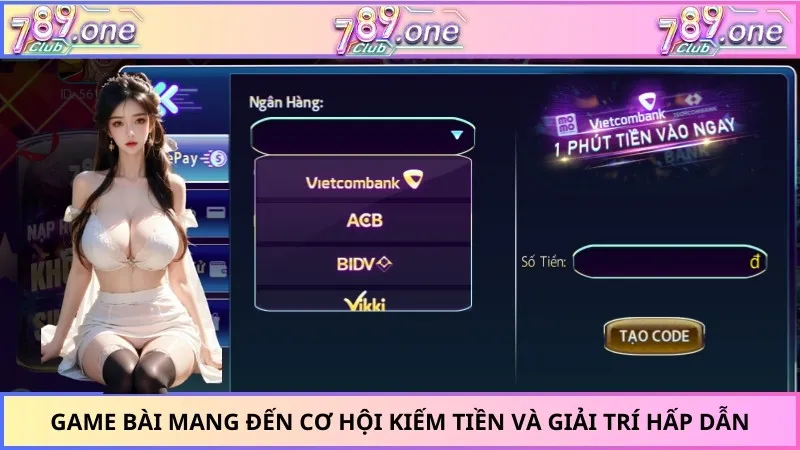 Game bài mang đến cơ hội kiếm tiền và giải trí hấp dẫn