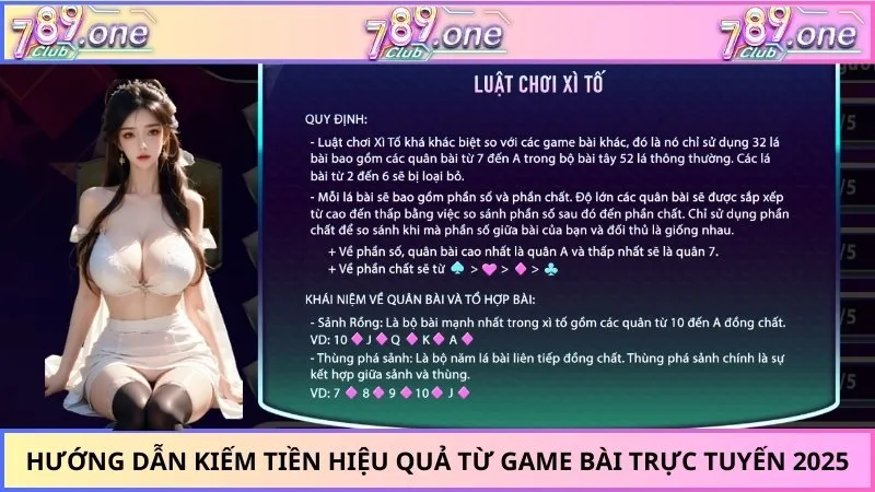 Hướng dẫn kiếm tiền hiệu quả từ game bài trực tuyến 2025