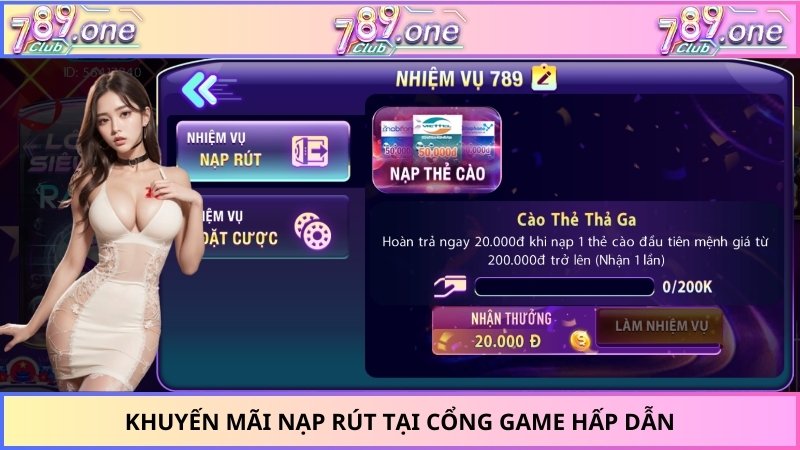 Khuyến mãi nạp rút tại cổng game hấp dẫn