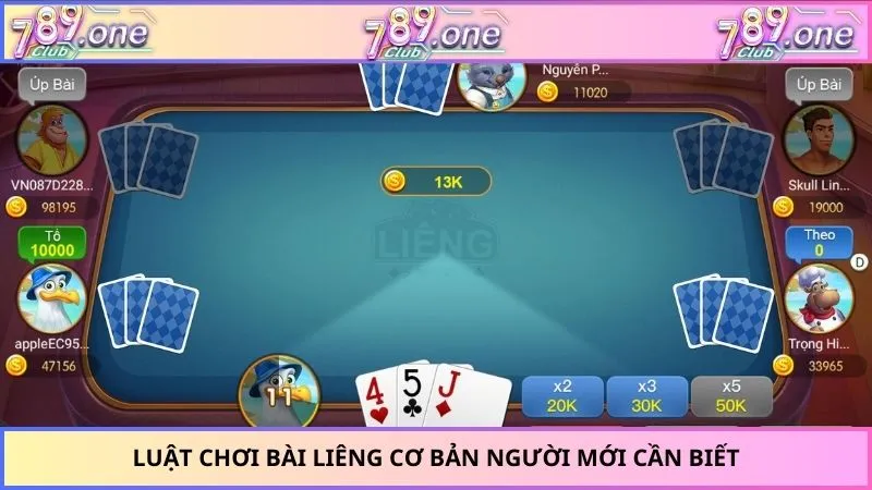 Luật chơi bài Liêng cơ bản người mới cần biết