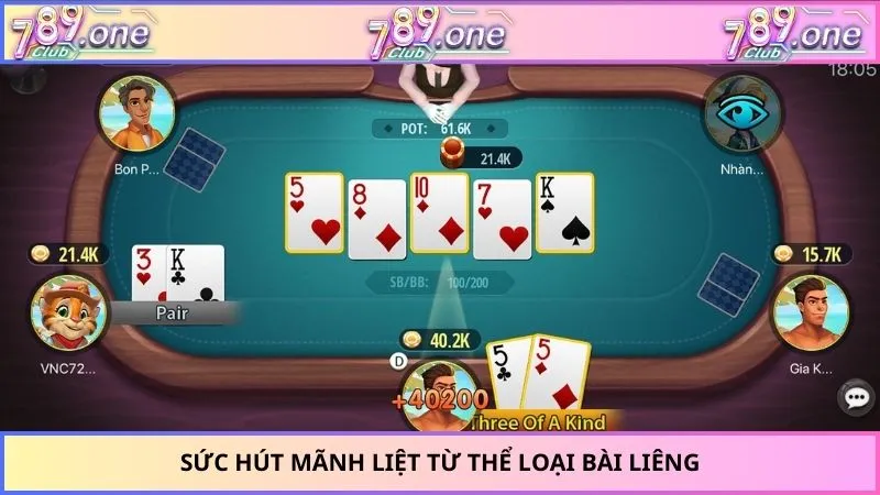 Sức hút mãnh liệt từ thể loại bài Liêng