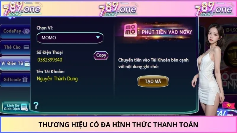 Thương hiệu có đa hình thức thanh toán