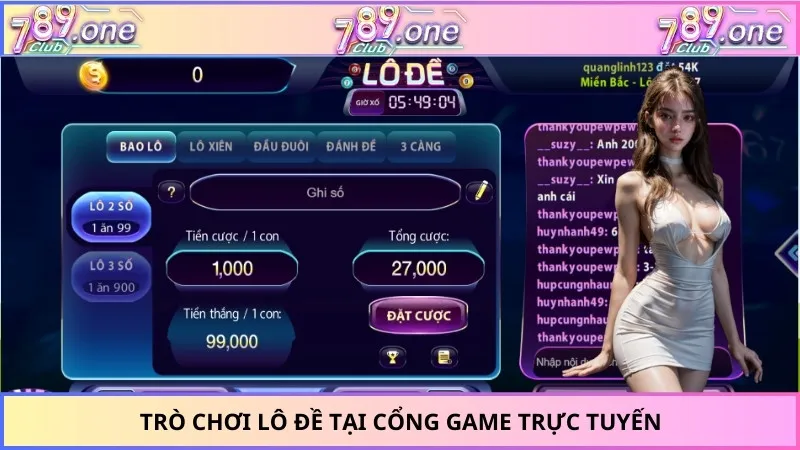 Trò chơi lô đề tại cổng game trực tuyến